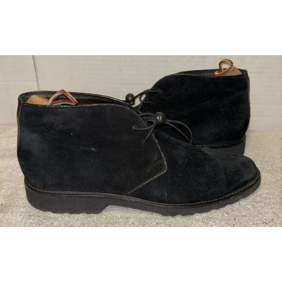 Bruno Magli Black Suede Almond Toe Chukka Boots Men’s 9.5 M main image 8